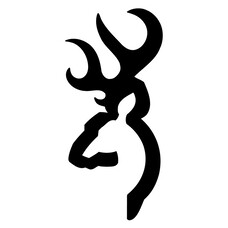 WALL DECAL BUCKMARK 5' BLK