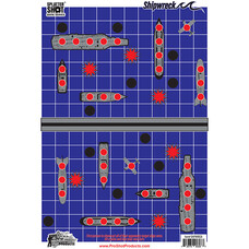 PRO-SHOT PRO SHOT SPLATTER SHOT GAME SERIES 12" X 18" SHIPWRECK HEAVY TAG PAPER TARGET - 8 PACK