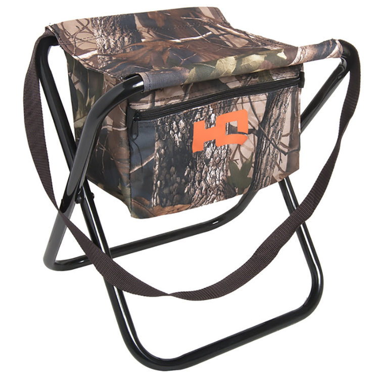 HQ OUTFITTERS HQ OUTFITTERS FOLDING STOOL WITH STORAGE