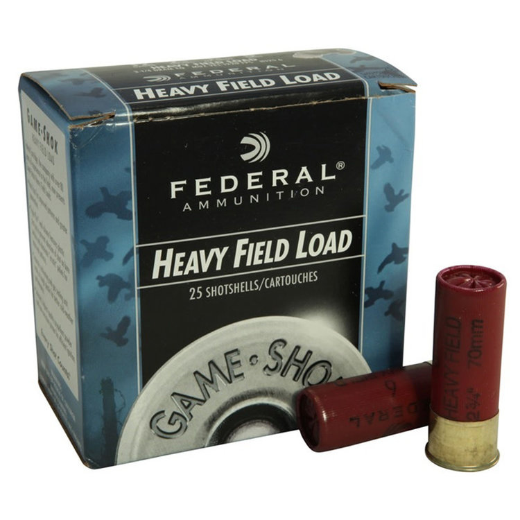 FEDERAL FEDERAL 12GA 2 3/4'' 1 1/8OZ  #4 FIELD LOAD LEAD 25RDS