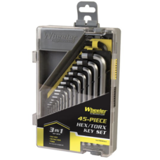 WHEELER SAE/METRIC/HEX/TORX KEY SET 45PC