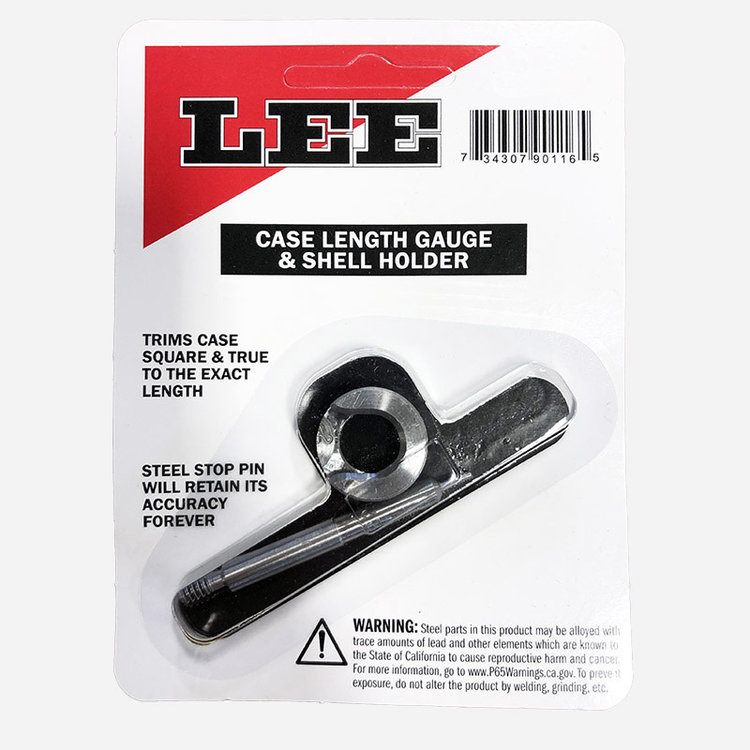 LEE PRECISION CASE LENGTH GAUGE (PILOT) & SHELL HOLDER LEE 308 CASE LG GAGE 90139