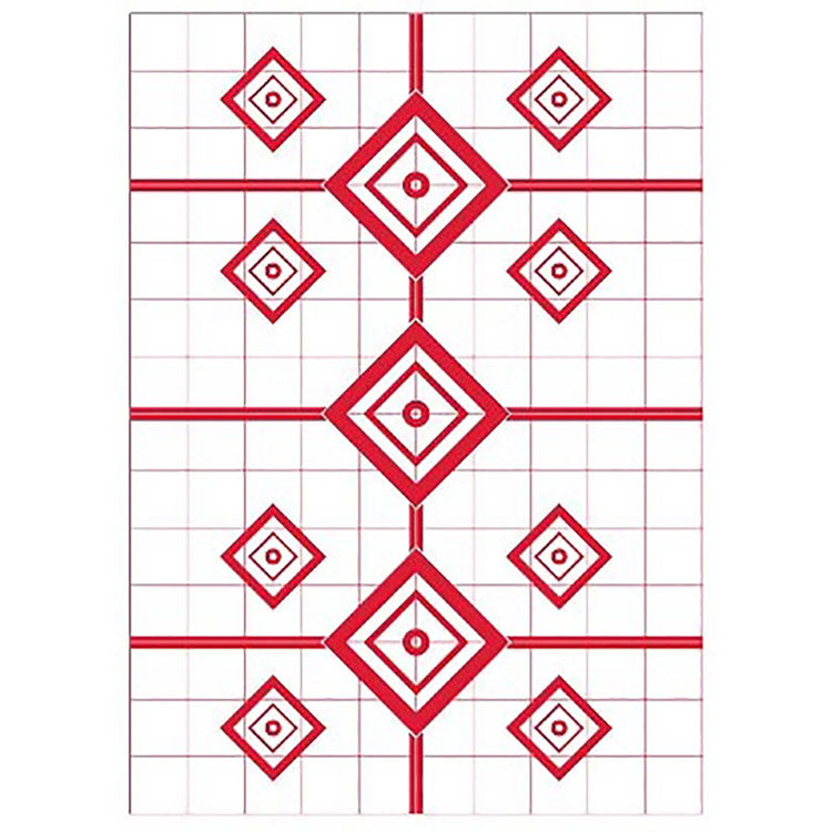 PRO-SHOT 200 YARD RIFLE SIGHT IN TARGET 5/PKG