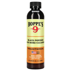 HOPPES 8OZ BLACK POWDER GUN BORE CLEANER BOTTLE