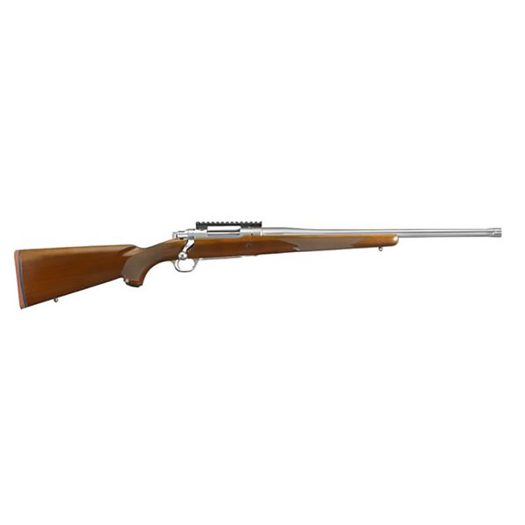 RUGER HAWKEYE HUNTER BOLT ACTION 308 WIN 20" STAINLESS THREADED BARREL WALNUT