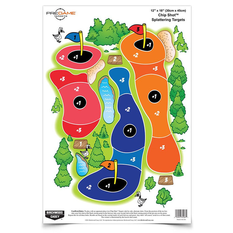 BIRCHWOOD CASEY DIRTY BIRD CHIP SHOT GOLF TARGET 8/PKG