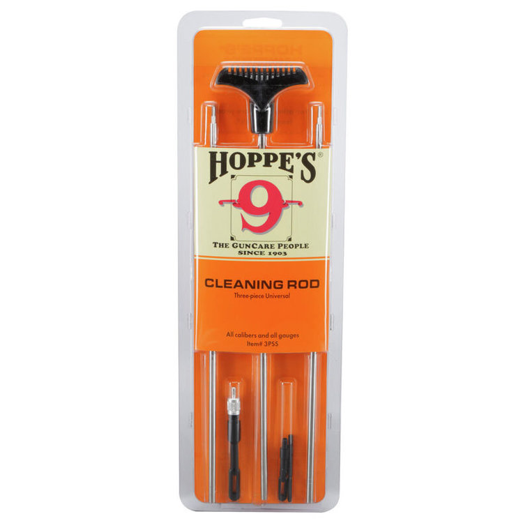 HOPPES RIFLE/SHOTGUN UNIV 3PC CLEANING ROD