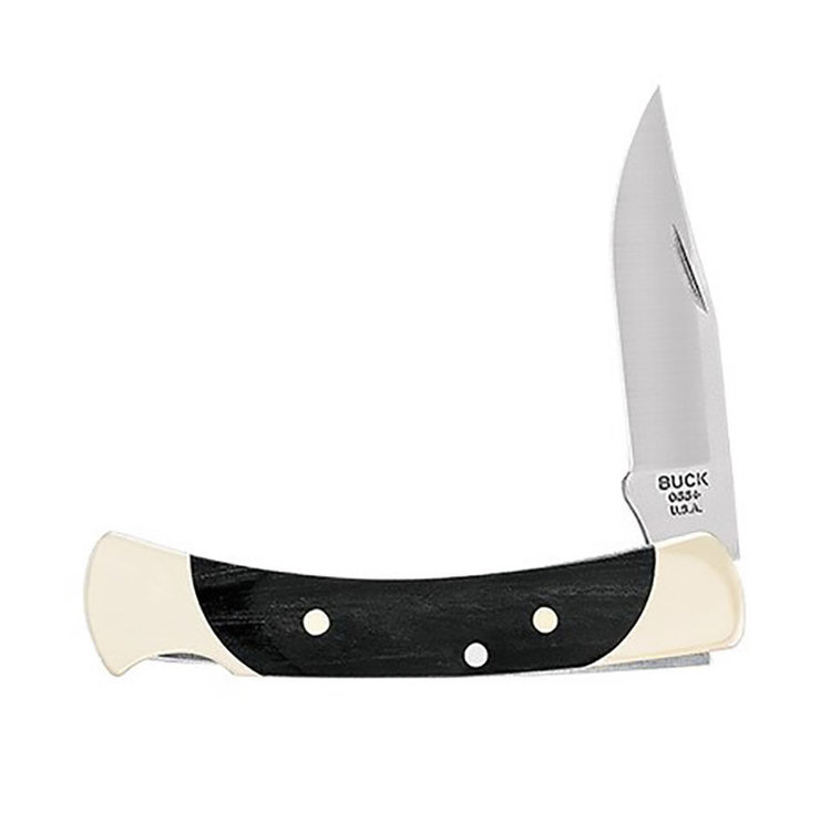 BUCK KNIVES BUCK "THE 55" EBONY HANDLE FOLDER