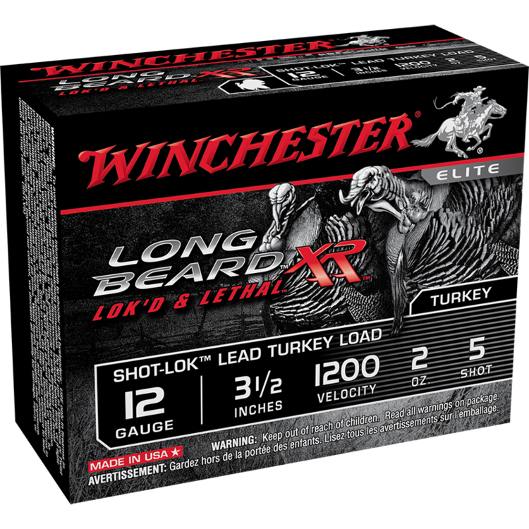 WINCHESTER LONG BEARD XR 12GA  3-1/2'' #5 2OZ 1200FPS 10RDS