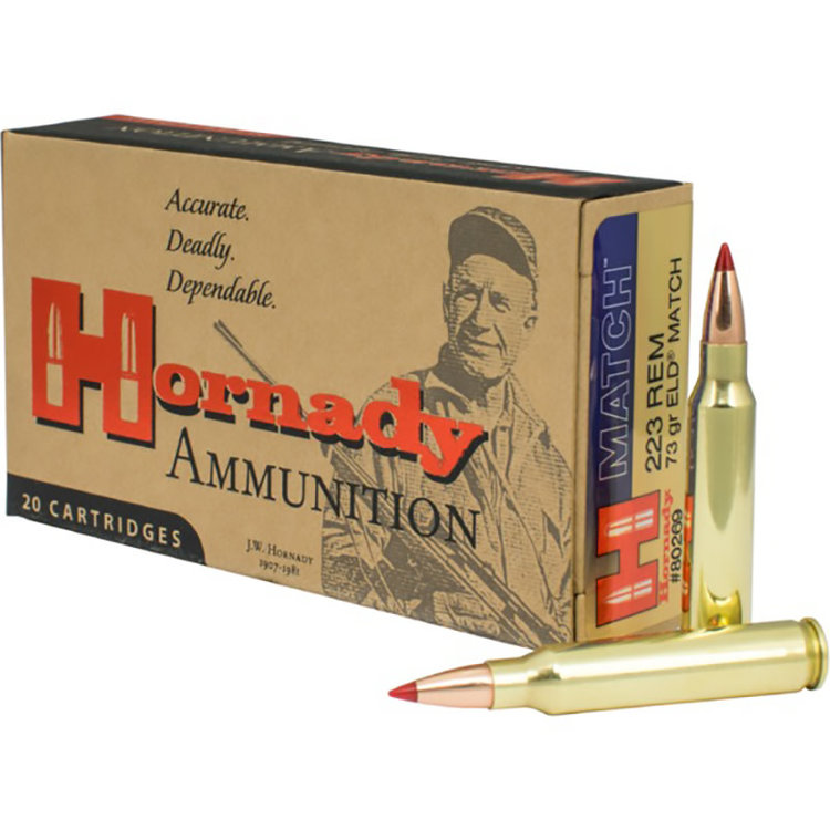 HORNADY HORNADY 223 REM 73GR ELD MATCH 20RDS