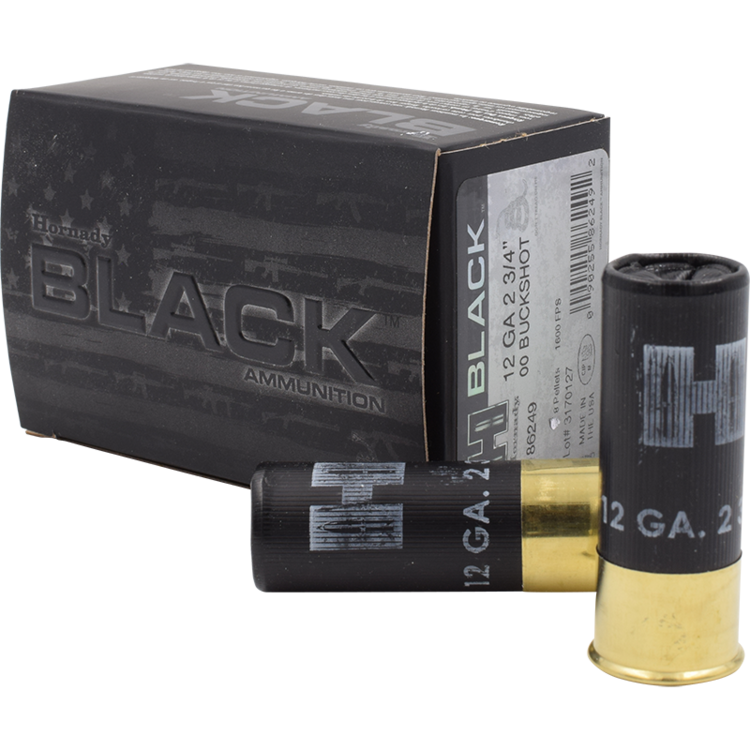HORNADY HORNADY 12 GA 2.75"  00 BUCKSHOT BLACK AMMO 10RDS