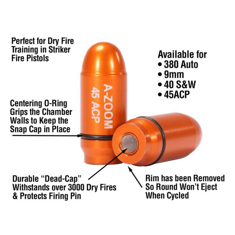 A-ZOOM LYMAN A-ZOOM STRIKERCAPS 45ACP 2PK