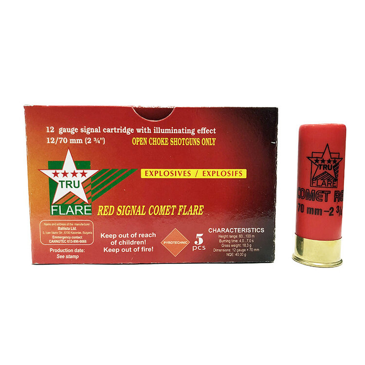 TRU FLARE TRU FLARE 12GA COMET RED FLARE 5RDS
