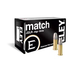 ELEY ELEY MATCH 22LR 40gr FN 1085fps 50RDS (BLACK)