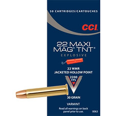 CCI CCI 22 WMR JHP  MAXI-MAG TNT 50RDS