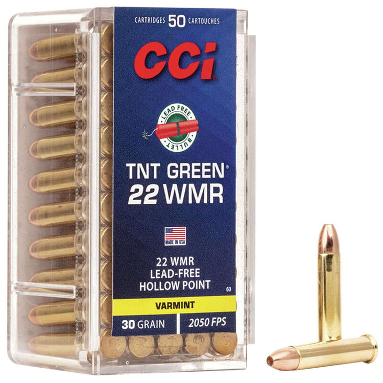 CCI 22 WMR 30GR TNT GREEN (PER/BOX)