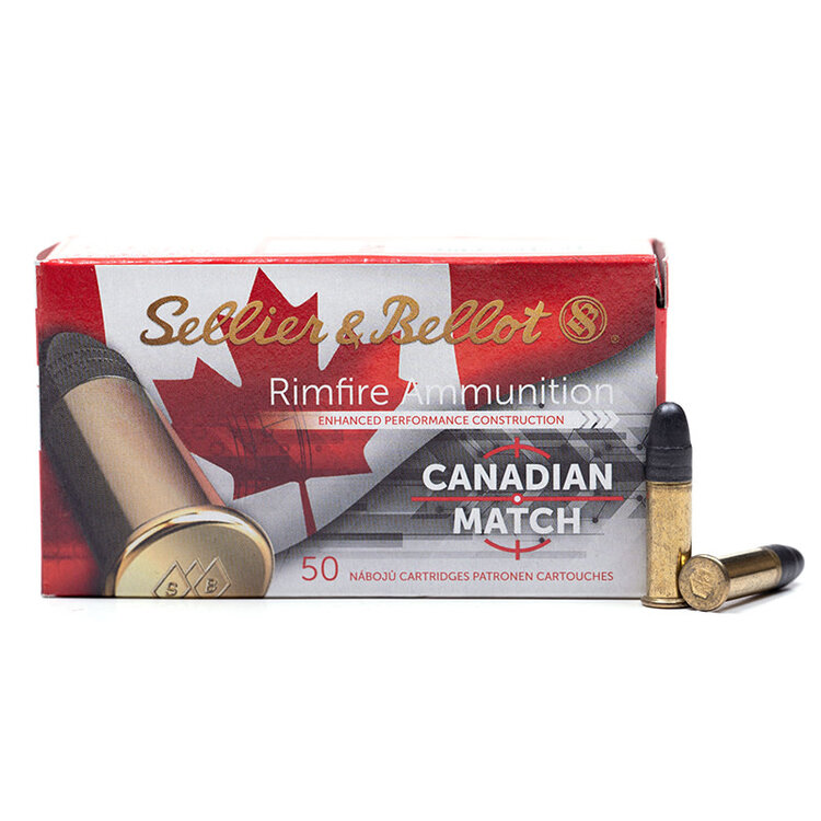 SELLIER & BELLOT S & B C.22 LR CANADIAN MATCHâ STANDARD VELOCITY TARGET 50RDS