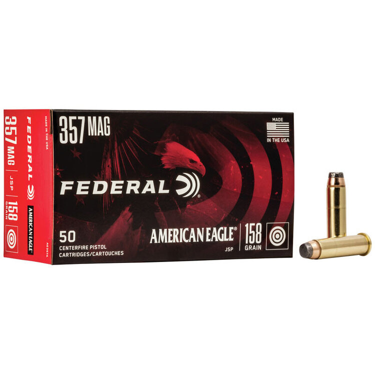 FEDERAL FEDERAL AMERICAN EAGLE 357 MAG 158GR JSP 50RDS