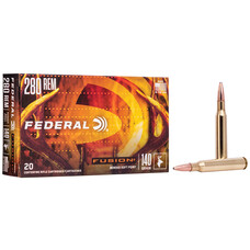 FEDERAL FUSION 280 REM 140gr BONDED SPITZER 20rds — Goble's