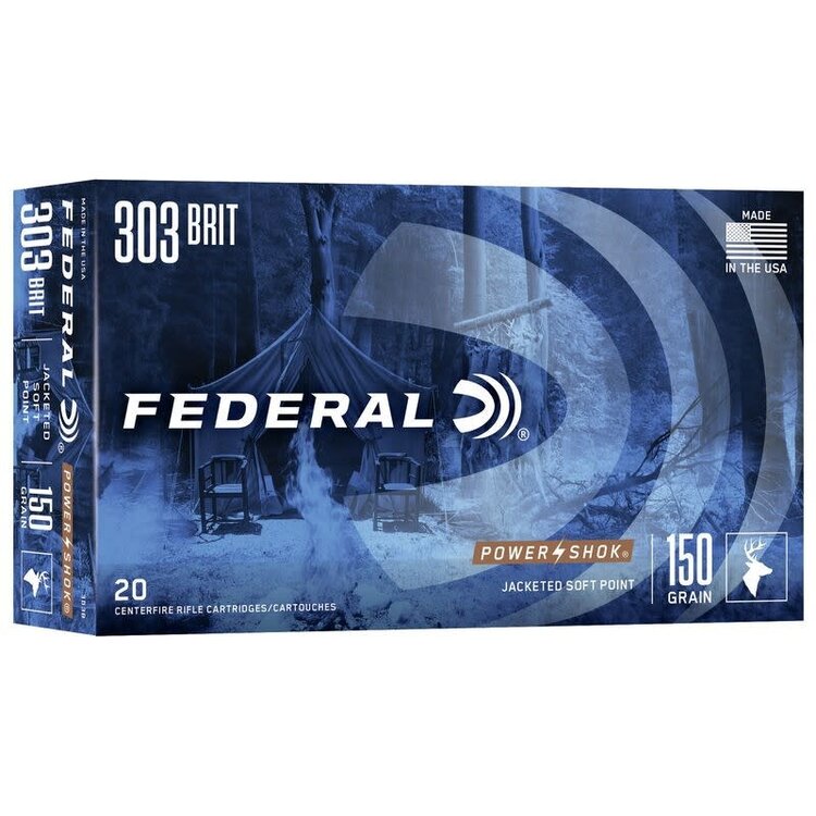 FEDERAL FEDERAL 303 BRITISH 150gr SP 20rds