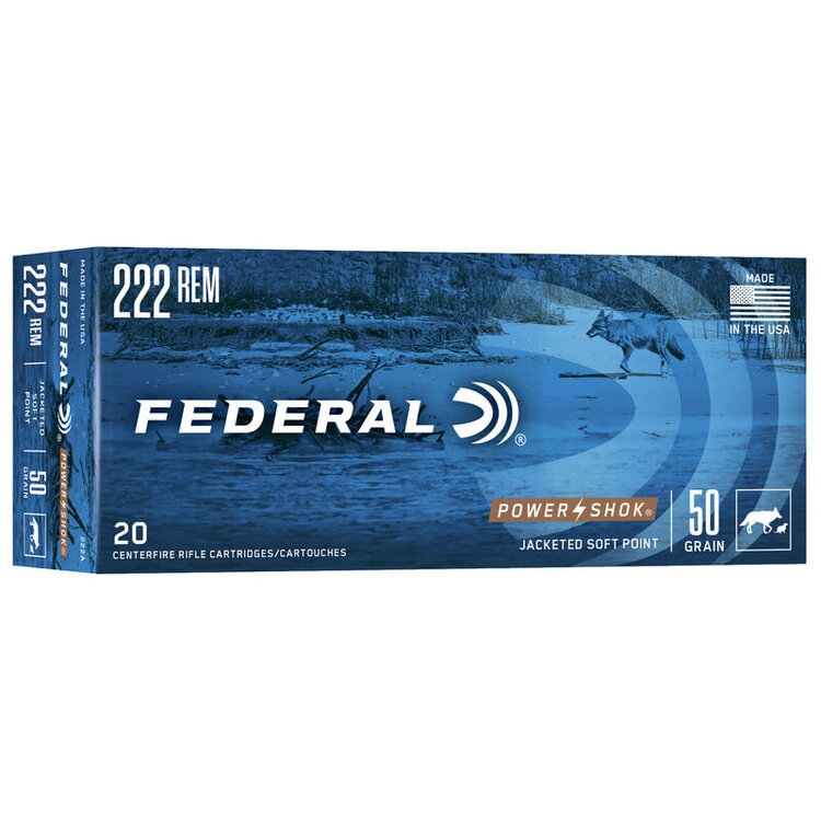 FEDERAL FED 222REM 50GR SP 20RD