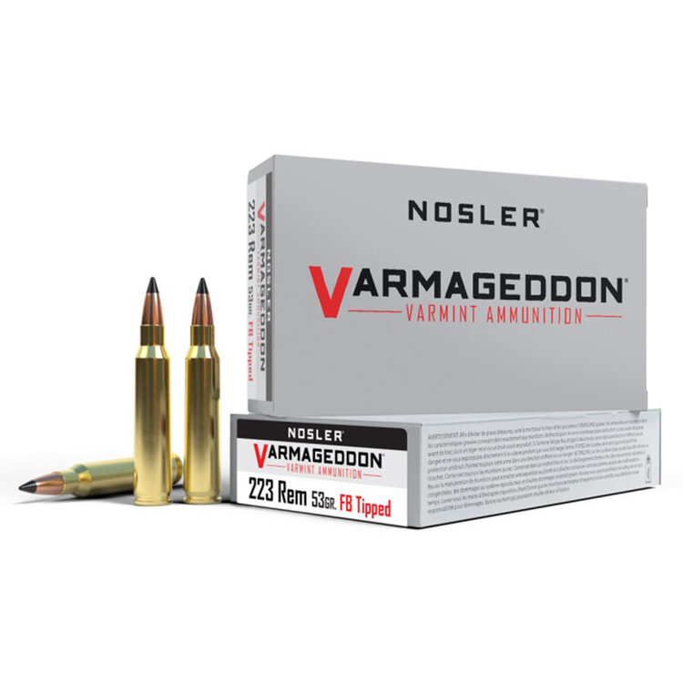 NOSLER NOSLER VARNAGEDDON 223 REM 53GR TIPPED 20PK