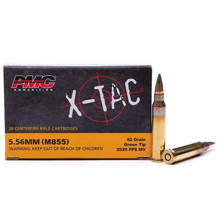 PMC PMC X-TAC 5.56X45 62gr GREEN TIP 20RDS