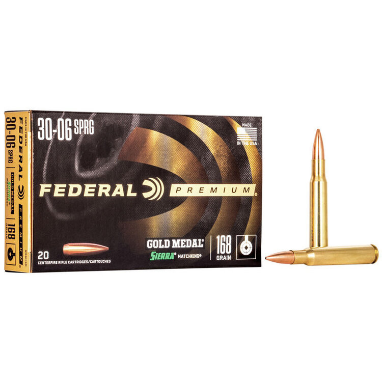 FEDERAL FED 30-06 SPRG 168gr SIERRA MATCHKING BTHP 20rds