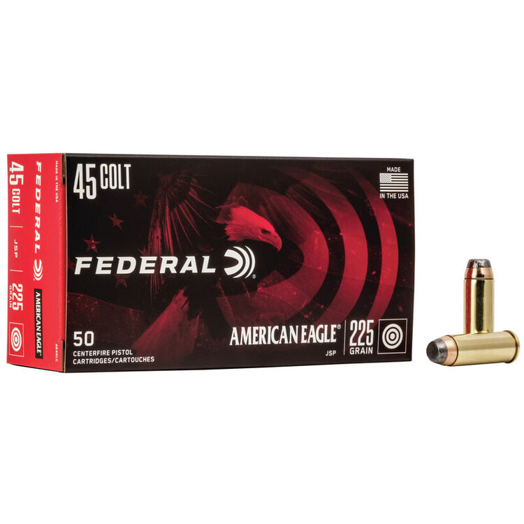 FEDERAL AMERICAN EAGLE 45 COLT  225GR JSP 50RDS