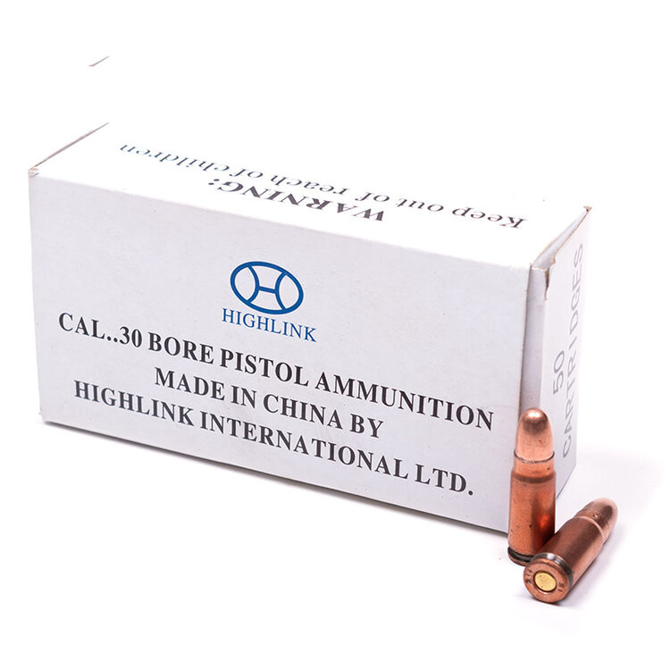 NORINCO 7.62X25 85gr FMJ non-corrosive (TOK) 50rds