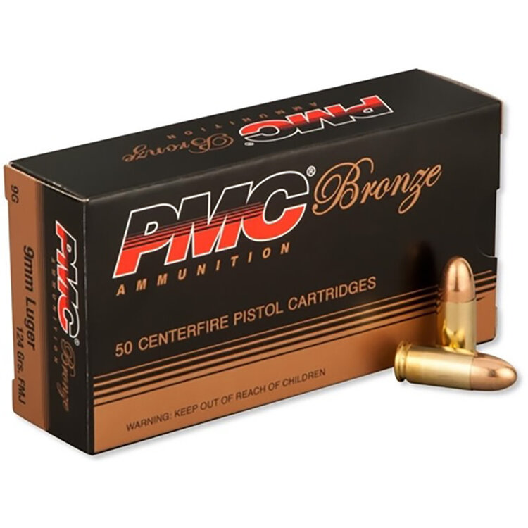 PMC PMC 9x19MM LUGER 124GR FMJ 50RDS