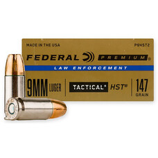FEDERAL FEDERAL 9MM LUGER 50 RDS BOX 147GR. TACTICAL HST HP