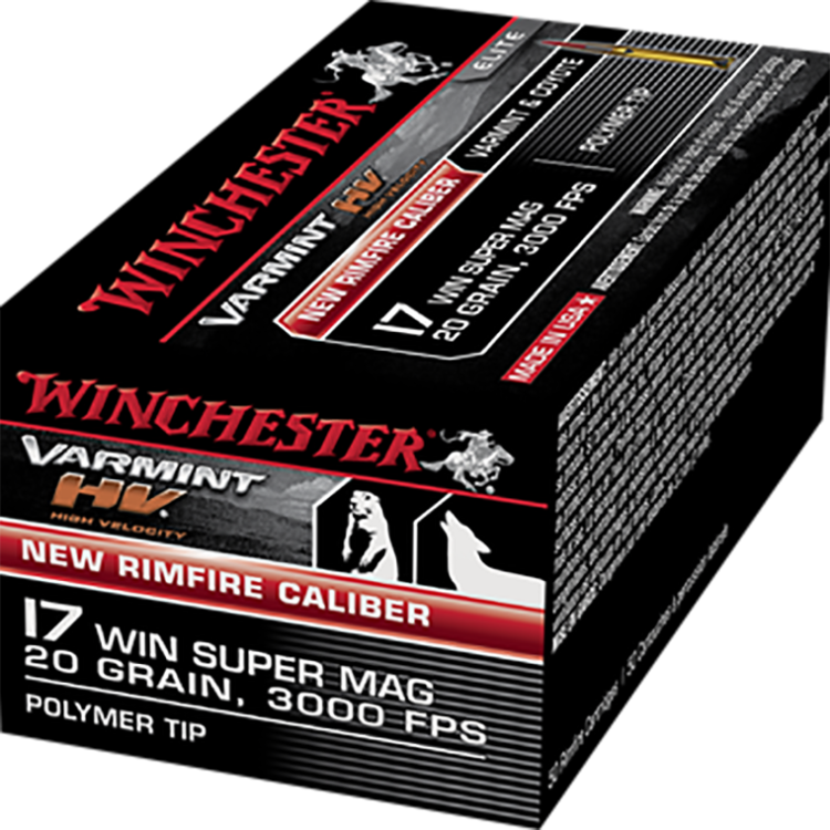 WINCHESTER 17 WINCHESTER SUPER MAG HV 20gr 3000fps 50rds 17WSM