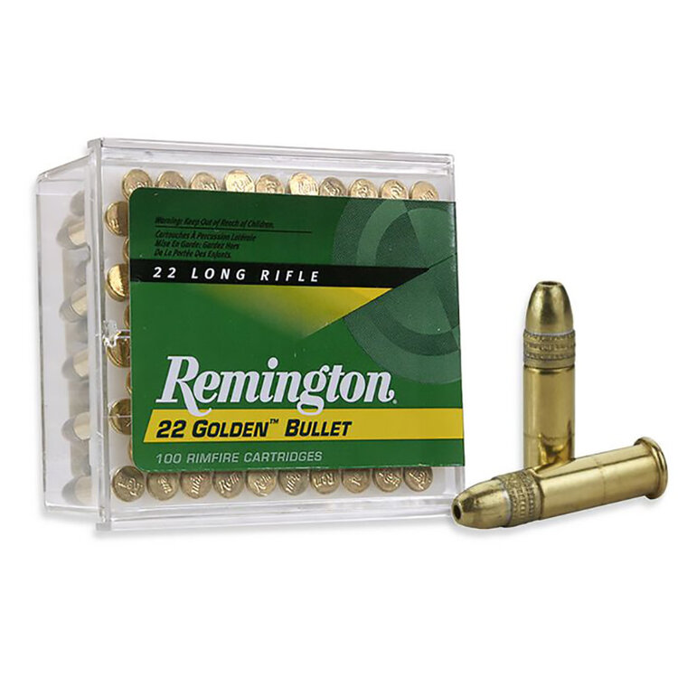 REMINGTON GOLDEN BULLET 22 LR HV 36GR HP 100RD BOX