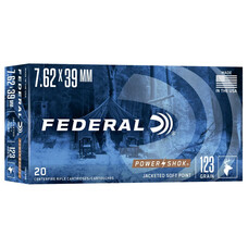 FEDERAL FED 7.62X39 SOVIET 123GR SP POWER-SHOK 20rds
