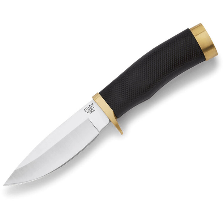 BUCK KNIVES BUCK VANGUARD KNIFE / SHEATH RUBBER HANDLE