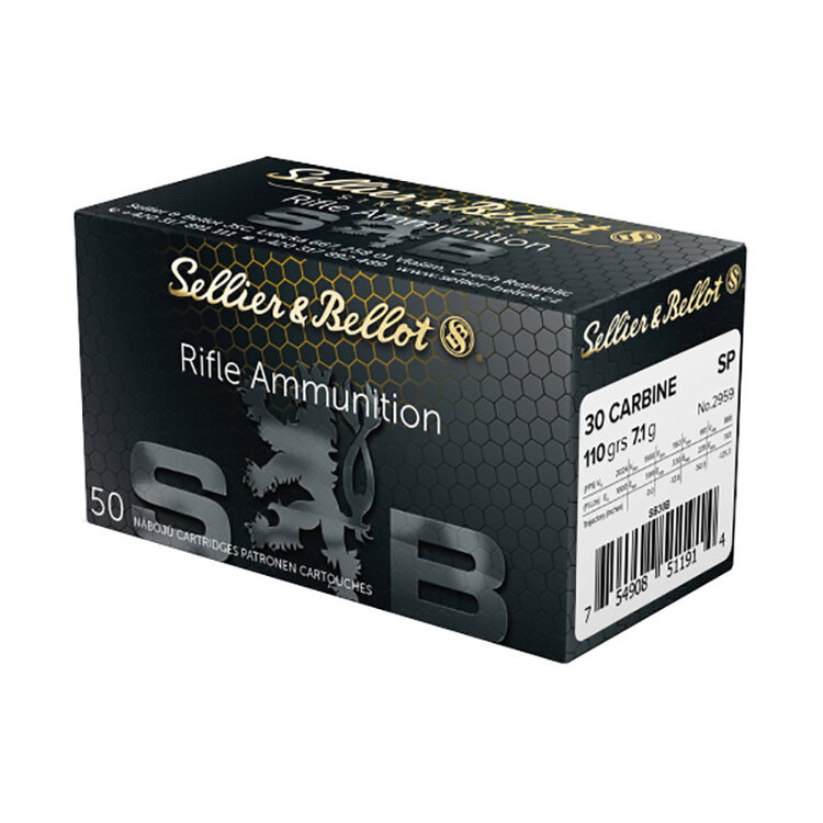 SELLIER & BELLOT SELLIER & BELLOT C.30 CARBINE 110GR SP 50RDS
