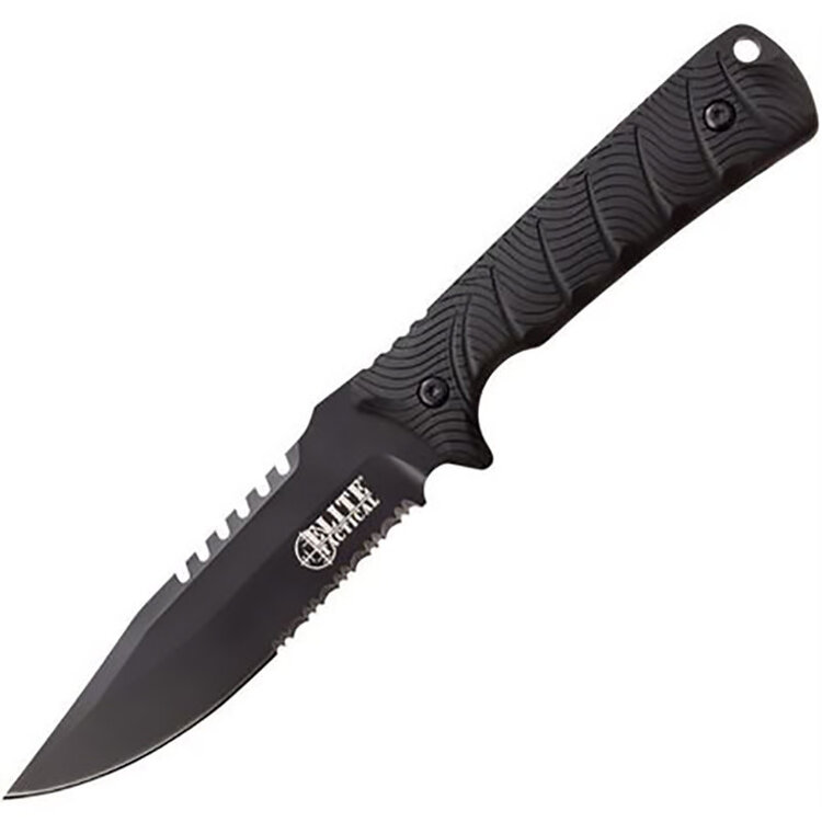 ELITE TACTICAL ELITE TACTICAL BACKDRAFT FIXED BLADE 5" SERRATED