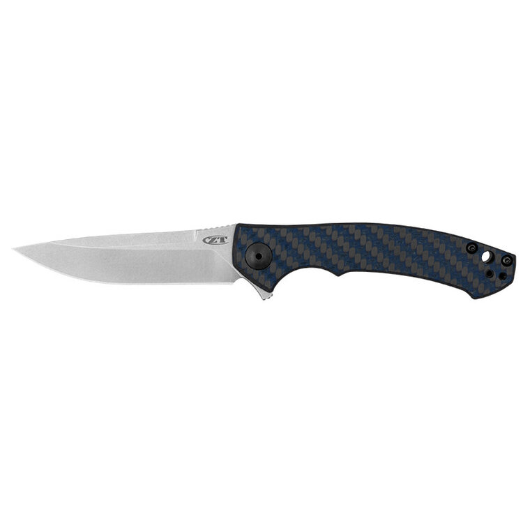 ZERO TOLERANCE ZERO TOLERANCE BLUE CARBON FIBER FRONT SCALES TI FRAME CPM MAGNA CUT