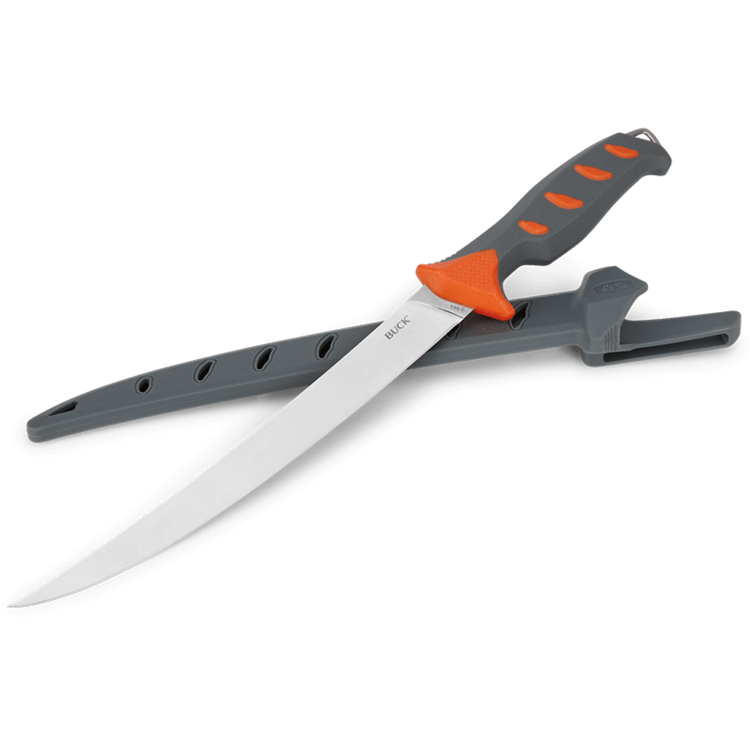 BUCK KNIVES BUCK HOOKSET 9" ORANGE/GRAY FRESH