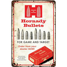 HORNADY HORNADY BULLETS RUSTIC TIN SIGN