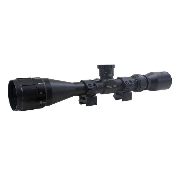 BSA SWEET 17 3-9X40AO RIFLE SCOPE WITH 3/8THS RINGS