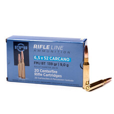 PPU 6.5X52 CARCANO 139 FMJ 20RDS