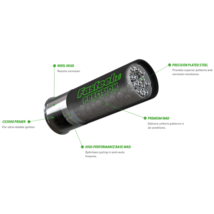 KENT KENT FASTEEL 2.0 12GA 3" 1-1/8OZ #3 1560 BOX OF 25rds