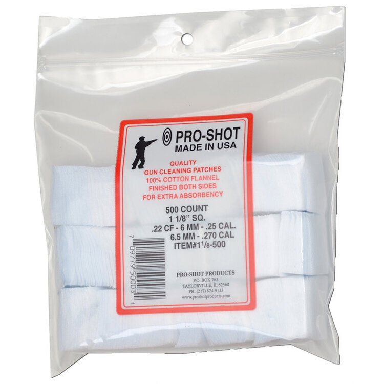 PRO-SHOT PRO-SHOT22-270 CAL 1.1/8" SQ BULK PATCH