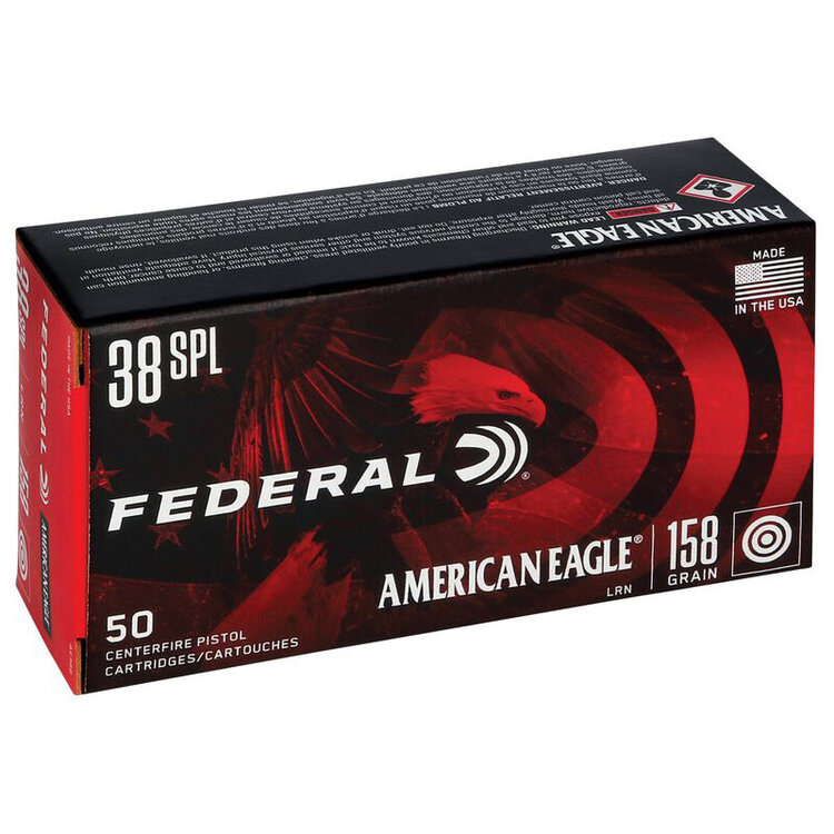 FEDERAL AMERICAN EAGLE 38 SPECIAL CAL 158gr 50rds