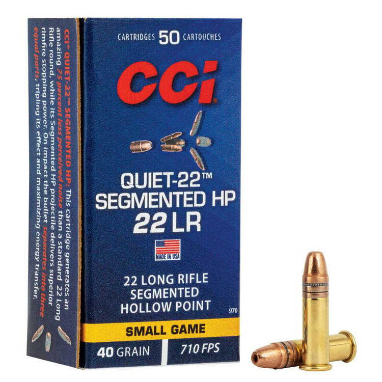 CCI CCI 22 LR SEGMENTED HP QUIET 500RDS