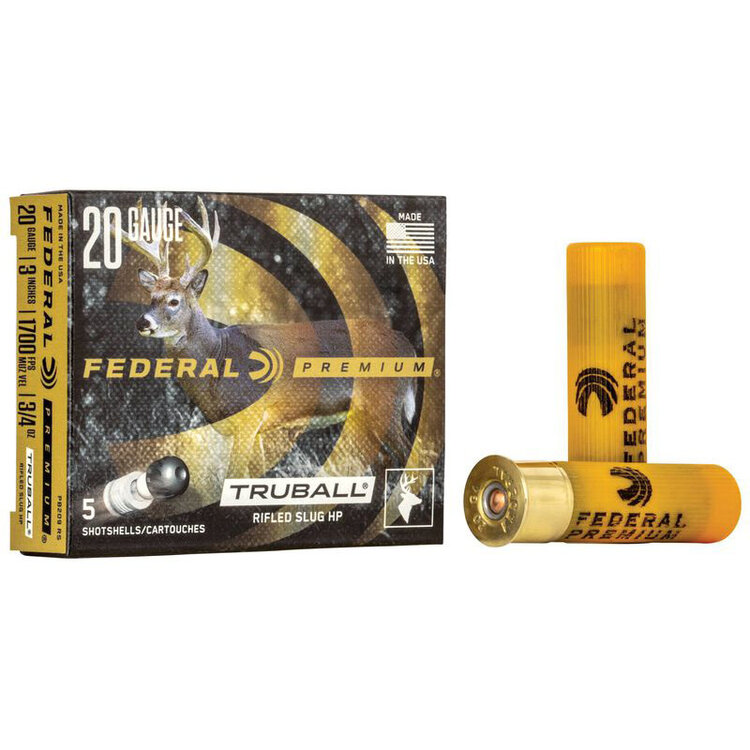 FEDERAL FEDERAL 20GA 3" 3/4OZ TRUBALL  RS 5RDS