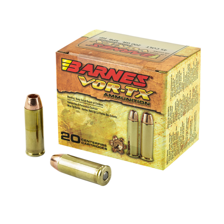 BARNES VOR-TX HANDGUN 45 COLT 200GR XPB HOLLOW POINT 20RDS