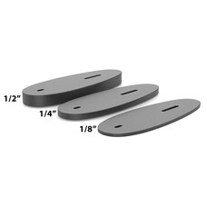 KICK-EEZ 701 SERIES 1/8" SPACER BUTT PLATE BLACK